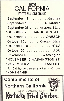 Schedule Card